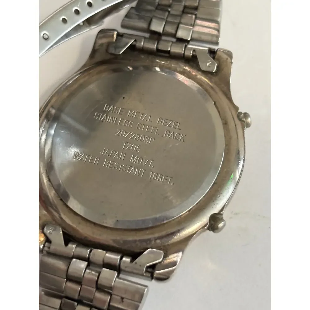 Vintage Armitron Pro All Sport Mens Watch 20/2803P T205 Alarm Water No Battery
